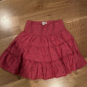 American eagle eyelet ruffle skirt